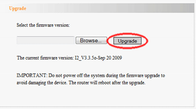 Upgrade the Firmware